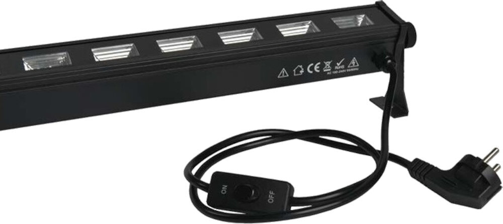 Belka LIGHT4ME LED Bar UV 18 zasilanie bezpiecznik przełącznik ochrona