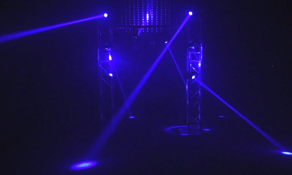 Reflektor LIGHT4ME LED Par Twin Beam 210 interfejs podłączenie sterownik sterowanie