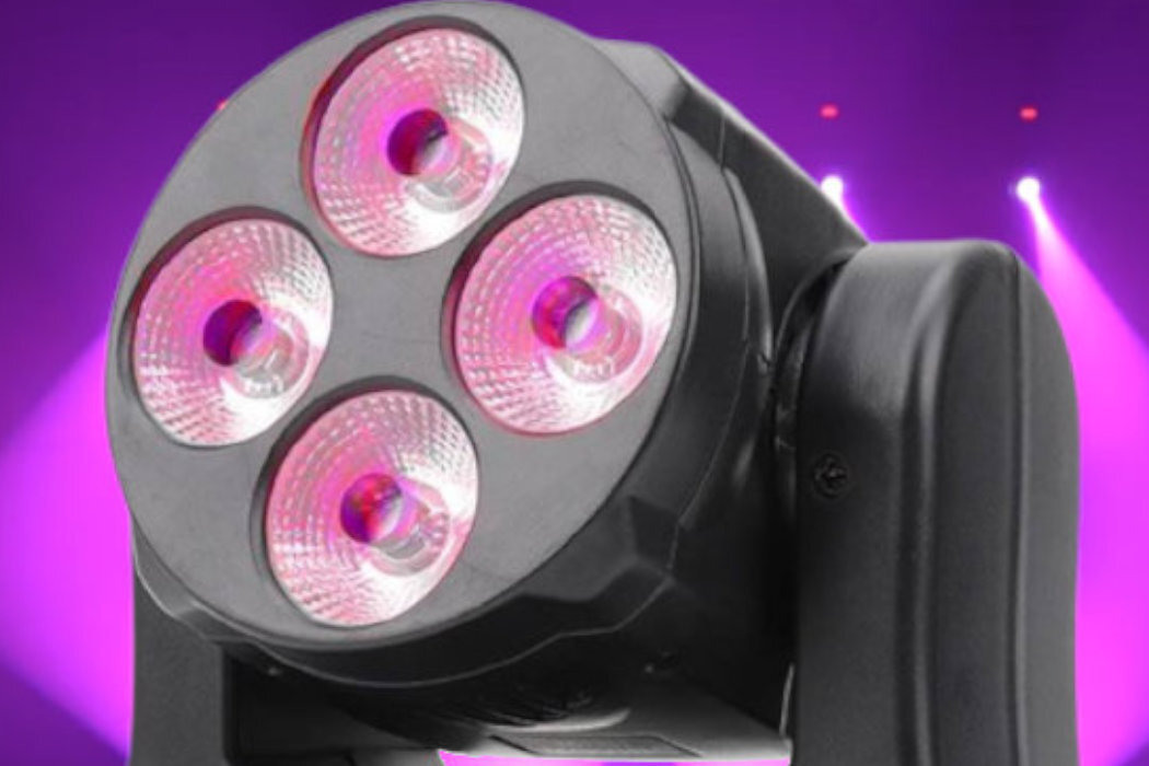 Party Light NN 408 Wash 4x8W RGBW zabawa oświetlenie LED RGB tarcze przyciski żarówka tryby