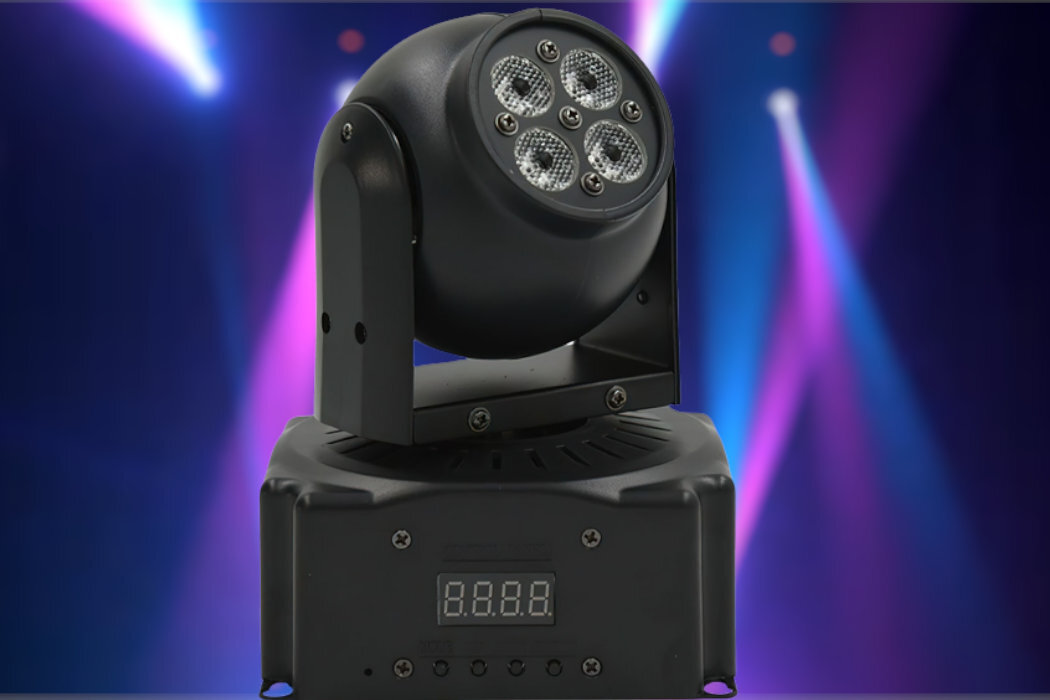 Party Light NN 408 Mini Wash zabawa oświetlenie LED RGB tarcze przyciski żarówka tryby
