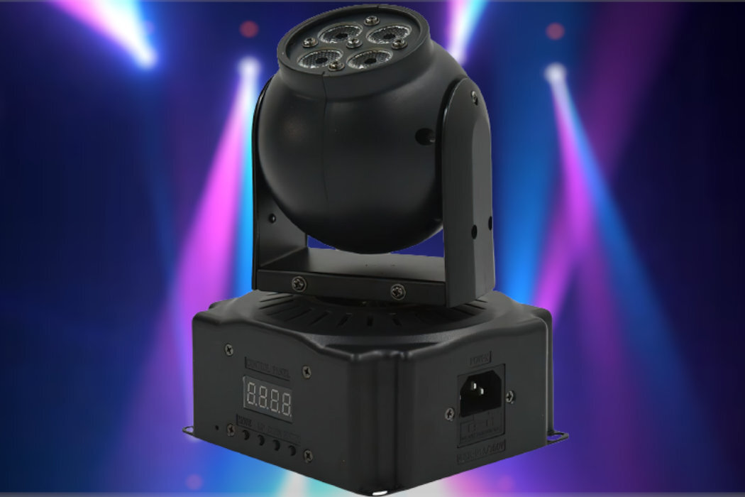 Party Light NN 408 Mini Wash zabawa oświetlenie LED RGB tarcze przyciski żarówka tryby