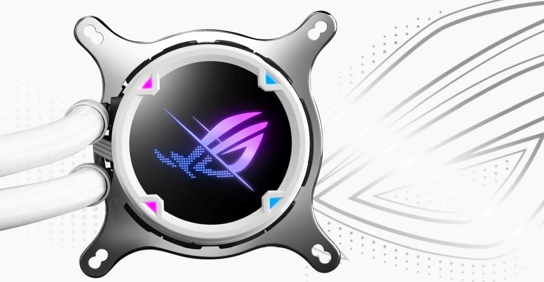 Chłodzenie wodne ASUS ROG Strix LC II 360 ARGB White Edition - ROG Strix Aura Sync ARGB