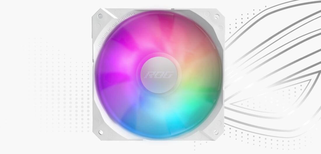 Chłodzenie wodne ASUS ROG Strix LC II 360 ARGB White Edition - Konstrukcja wentylatora