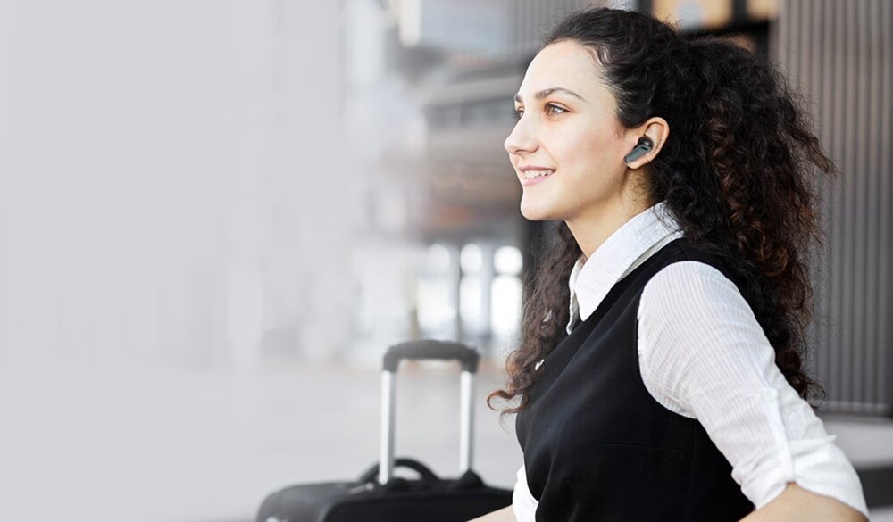 Słuchawki dokanałowe EARFUN Air Pro dźwięk jakość brzmienie aktywna redukcja czas pracy działanie bezprzewodowe bluetooth