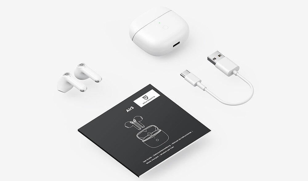 Słuchawki douszne SOUNDPEATS Air 3 dźwięk muzyka jakość redukcja bluetooth połączenie tryb gra gracze czas pracy niskie opóźnienie komunikacja obsługa