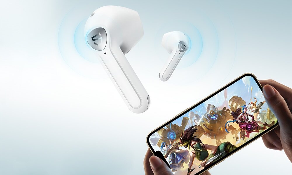 Słuchawki douszne SOUNDPEATS Air 3 dźwięk muzyka jakość redukcja bluetooth połączenie tryb gra gracze czas pracy niskie opóźnienie komunikacja obsługa