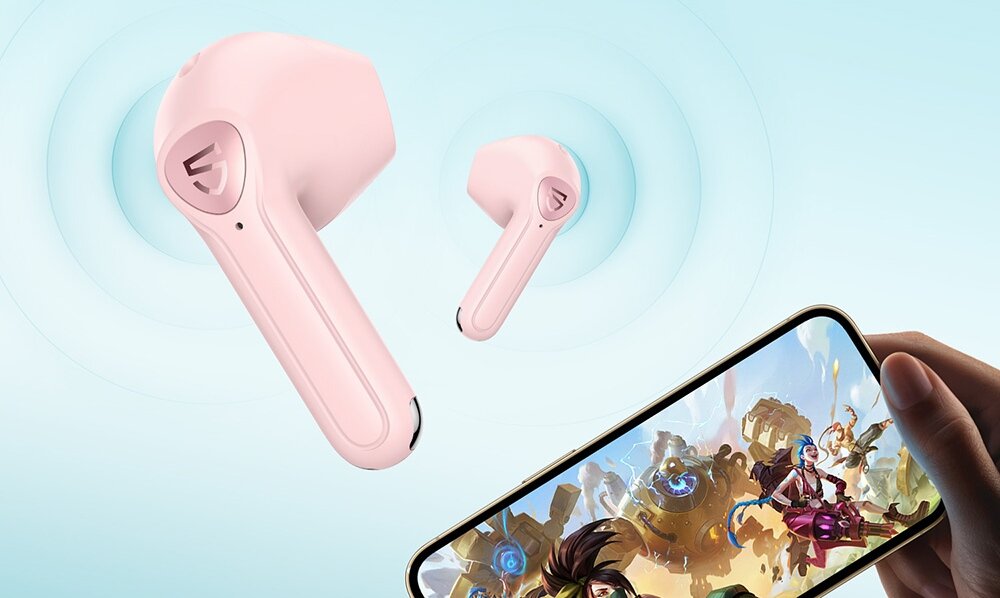 Słuchawki douszne SOUNDPEATS Air 3 dźwięk muzyka jakość redukcja bluetooth połączenie tryb gra gracze czas pracy niskie opóźnienie komunikacja obsługa 