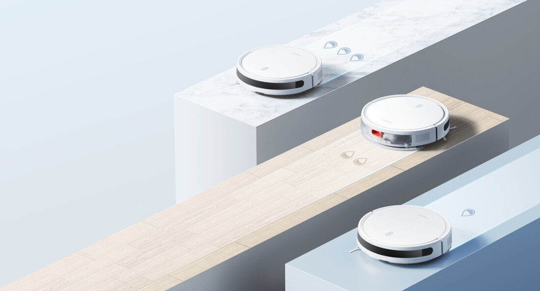 Robot sprzatajacy XIAOMI Vacuum E10 EU zaawansowane funkcje programator pracy automatyczny powrot do bazy automatyczne ladowanie lacznosc Wi-Fi Google Assistant Amazon Alexa cicha praca 65 decybele