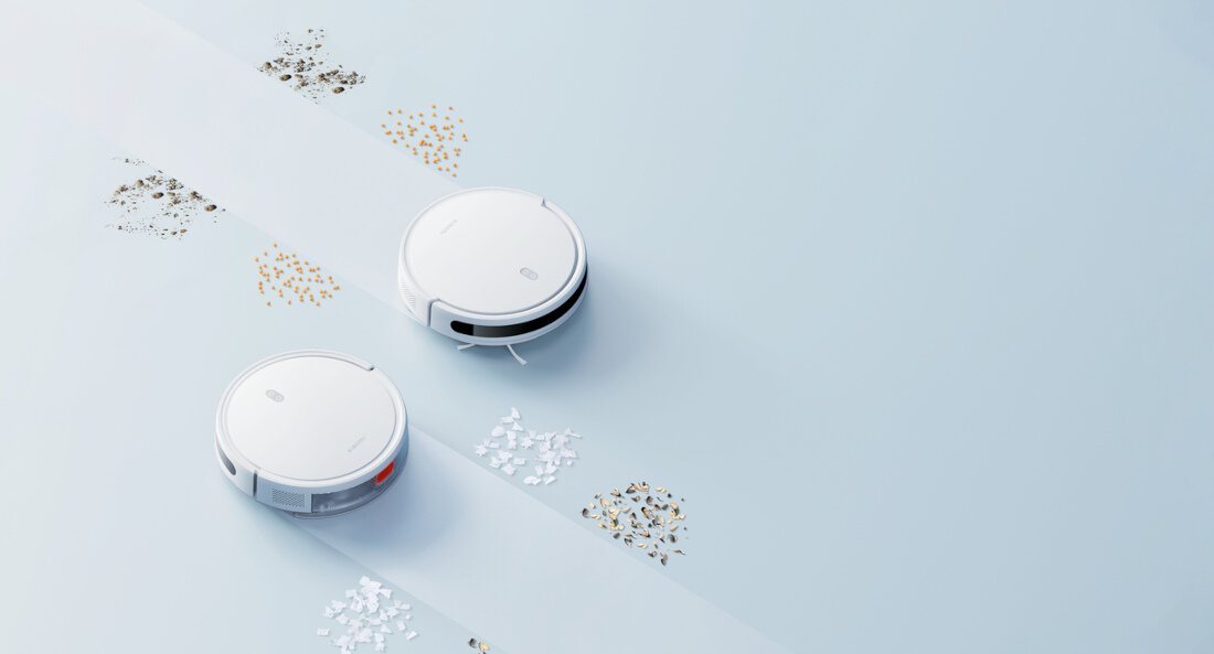 Robot sprzatajacy XIAOMI Vacuum E10 EU trzy tryby czyszczenia podlog inteligentny zbiornik na wode funkcje regulowania poziomu ssania
