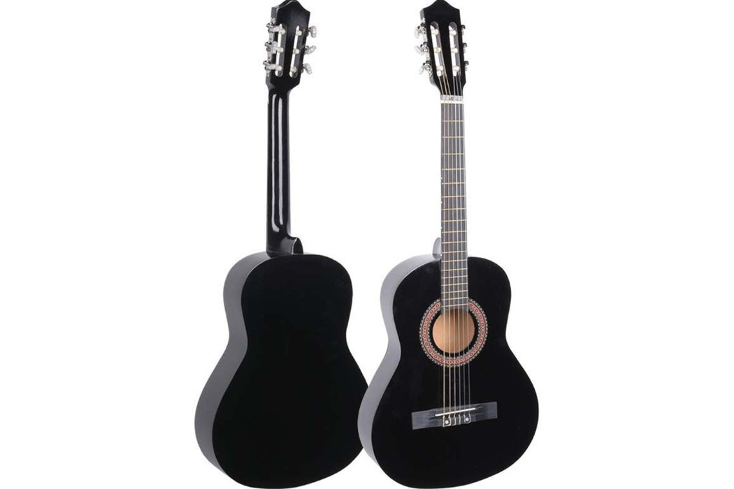 Gitara klasyczna NN BD 38 4/4 Czarny nauka zabawa struny wspomaganie dzieci młodzież dorośli wykonanie