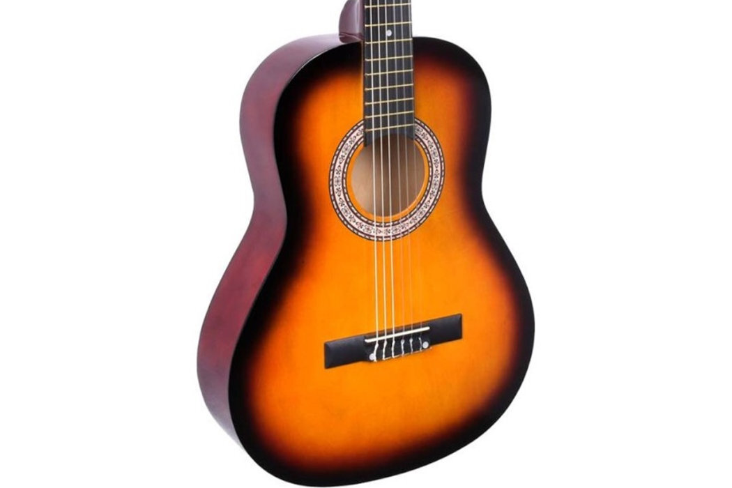Gitara klasyczna NN BD 36 3/4 Czarny nauka zabawa struny wspomaganie dzieci młodzież dorośli wykonanie