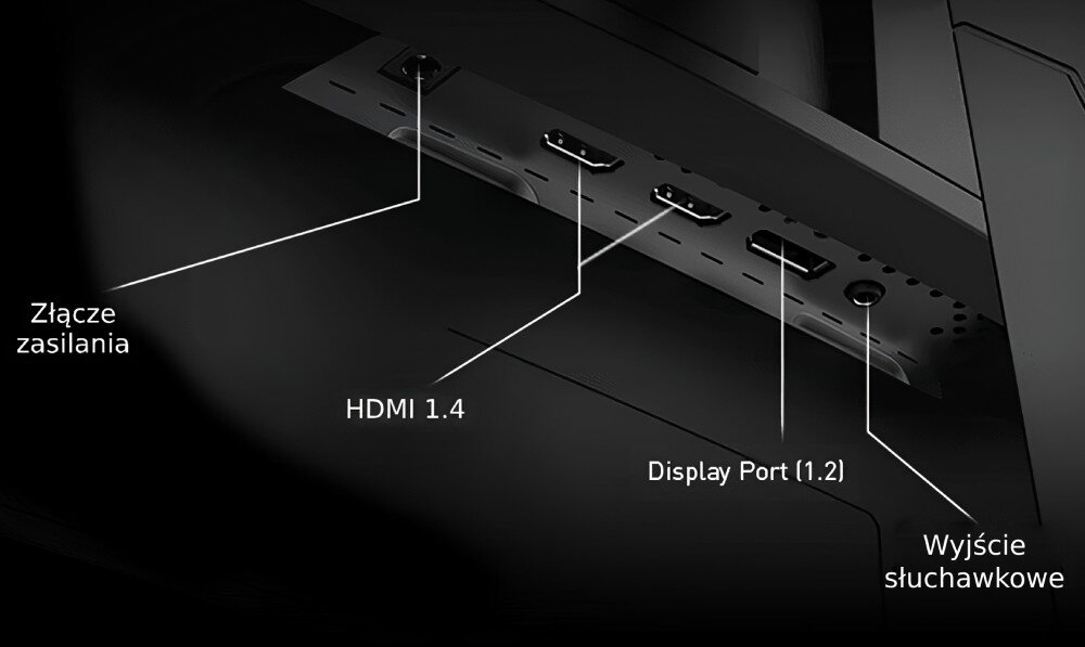 Monitor MSI G27CQ4P E2 27 2560x1440px 170Hz 1 ms [MPRT] Curved porty złącza podłączenie