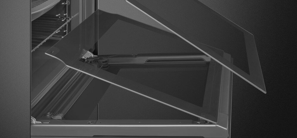 Piekarnik SMEG SF64M3TB bezpieczeństwo szyby potrójne system chłodzenia