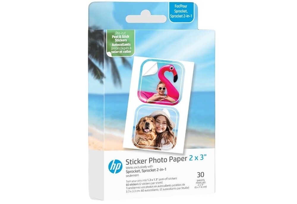 Wkłady do aparatu HP Sprocket 2in1 30 arkuszy arkuszy papier fotograficzny ZINK