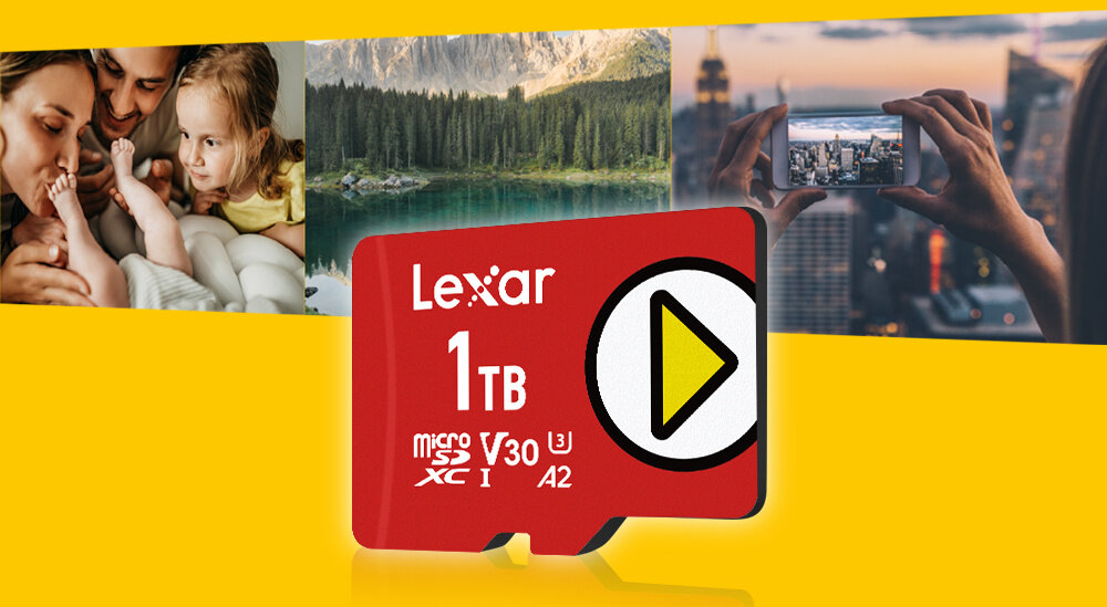 Karta pamięci LEXAR microSDXC Play rozgrywka pamięć zastosowanie prędkość pojemność kompatybilność