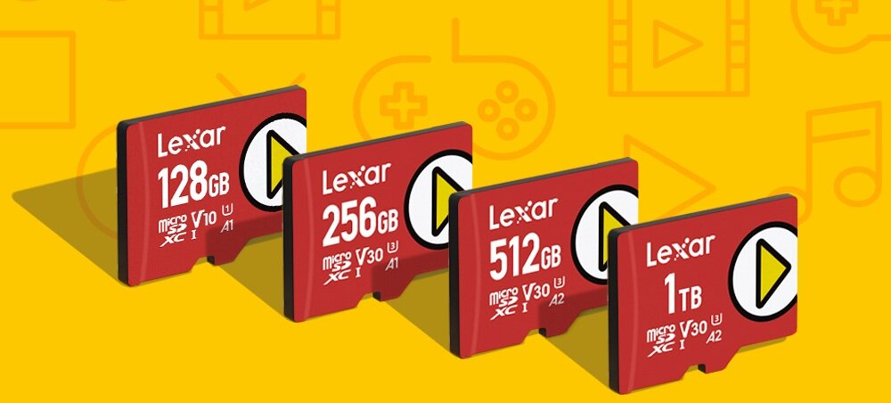 Karta pamięci LEXAR microSDXC Play rozgrywka pamięć zastosowanie prędkość pojemność kompatybilność