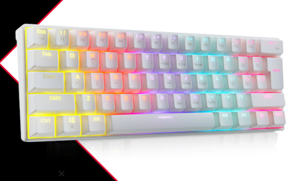 Klawiatura XPG Summoner Mini Outemu Blue Biały klawisze funkcje przełączniki aktywacja skok