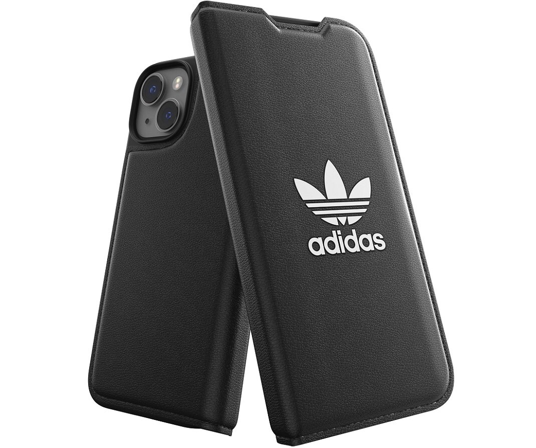 ETUI ADIDAS TREFOIL SNAP CASE BOOKLET DO IPHONE 14 CZARNE sport innowacje
