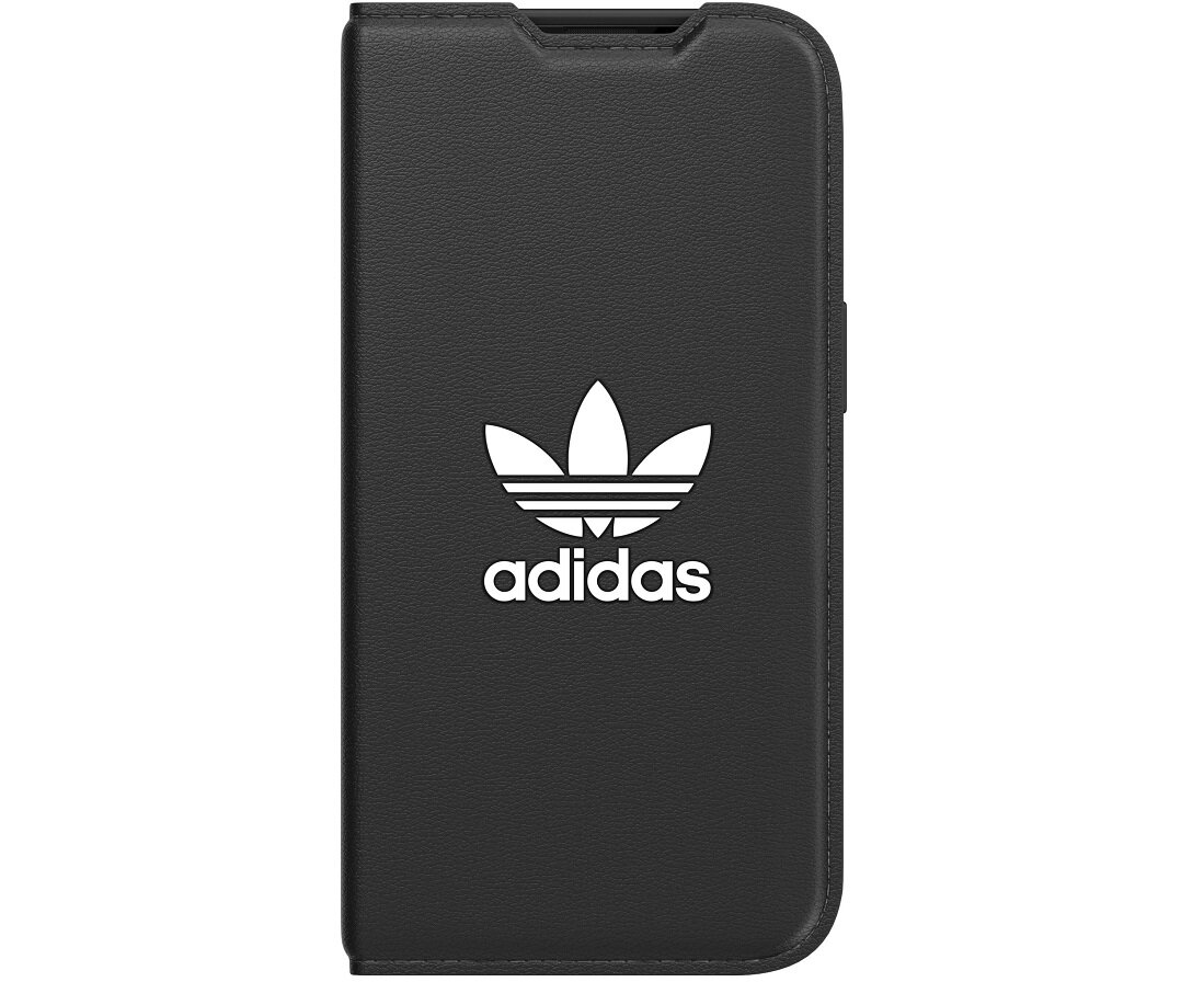 ETUI ADIDAS TREFOIL SNAP CASE BOOKLET DO IPHONE 14 CZARNE eleganckie funkcjonalne
