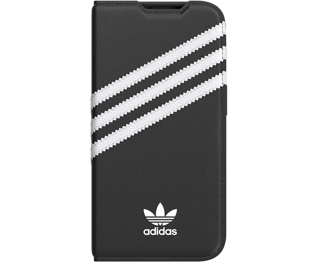 ETUI ADIDAS SNAP CASE BOOKLET DO IPHONE 14 PRO CZARNE eleganckie funkcjonalne