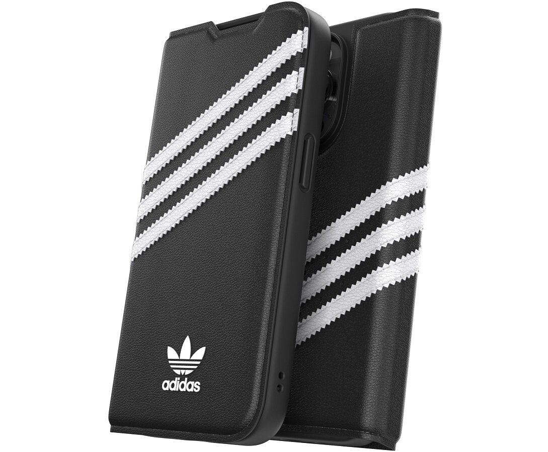 ETUI ADIDAS SNAP CASE BOOKLET DO IPHONE 14 PRO CZARNE moda trendy