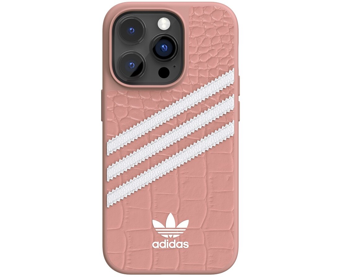 ETUI ADIDAS SAMBA ALLIGATOR DO IPHONE 14 PRO RÓŻOWE eleganckie funkcjonalne