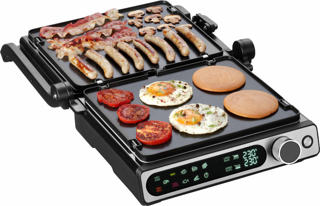 Grill elektryczny CONCEPT GE3500 nalesniki ziemniaki ser gladkie powierzchnie