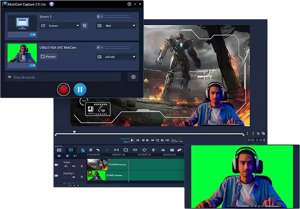 Program COREL VideoStudio Ultimate 2023 przechwytywanie źródła rozdzielczość