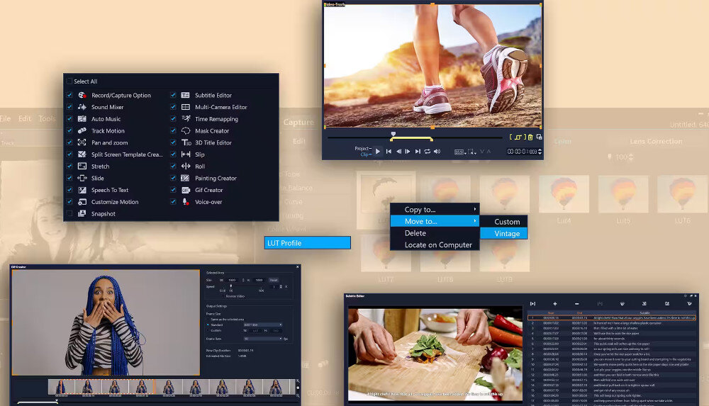 Program COREL VideoStudio Ultimate 2023 interfejs obsługa