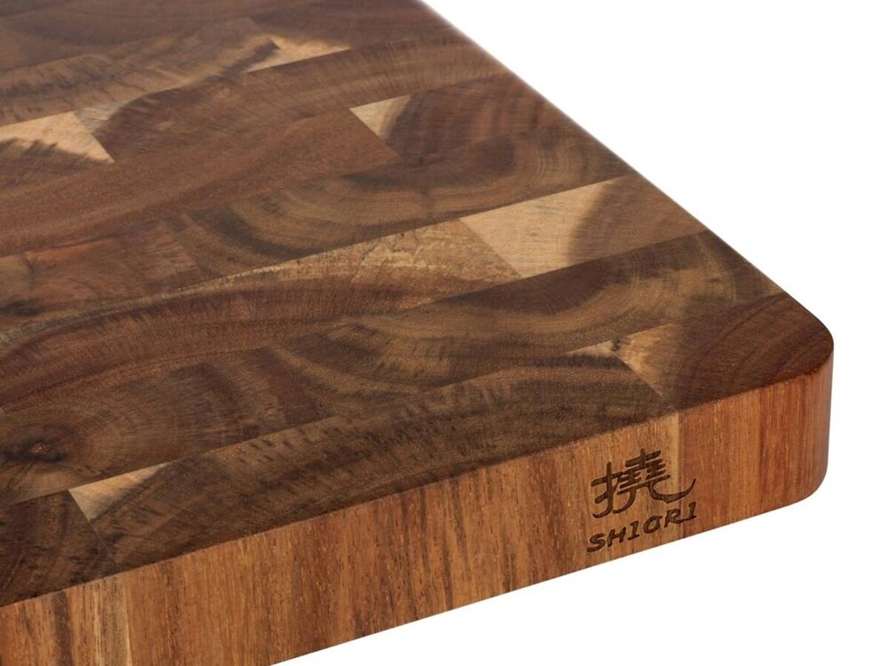 Deska do krojenia SHIORI Akashia Chesu-ban naturalne drewno akacjowe, unikalny wygląd, element wyposażenia kuchni