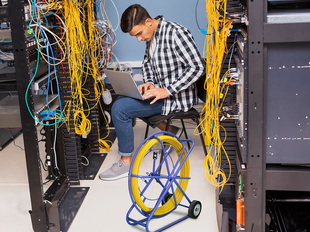 Pilot do przeciągania kabli Extralink Pilot 10 mm 300 m - stabilna i trwala konstrukcja, srednica, transport