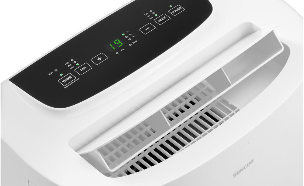 Klimatyzator SENCOR SAC MT1603C przyjazne dla środowiska wysoka efektywność energetyczna klasy A ekologiczny czynnik chłodniczy R290 proekologiczny charakter skuteczne chłodzenie dbanie o środowisko naturalne