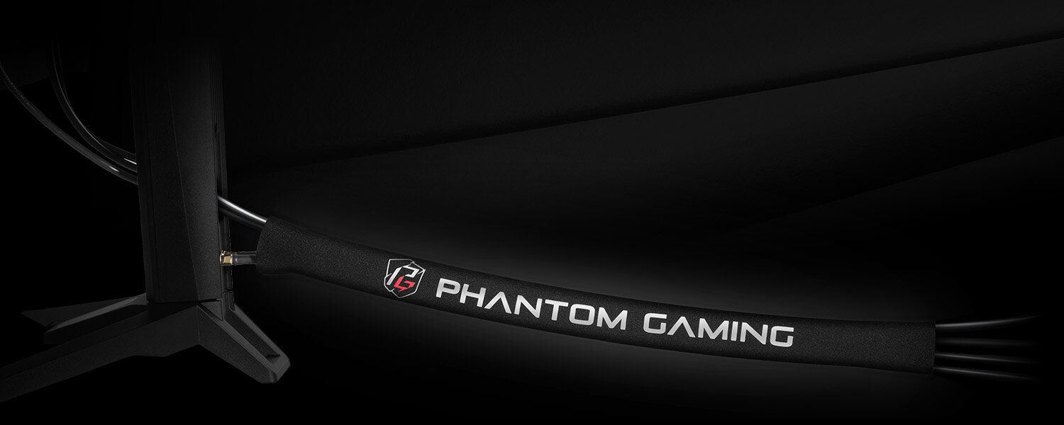 Monitor ASROCK Phantom Gaming PG27Q15R2A - osłona kabli