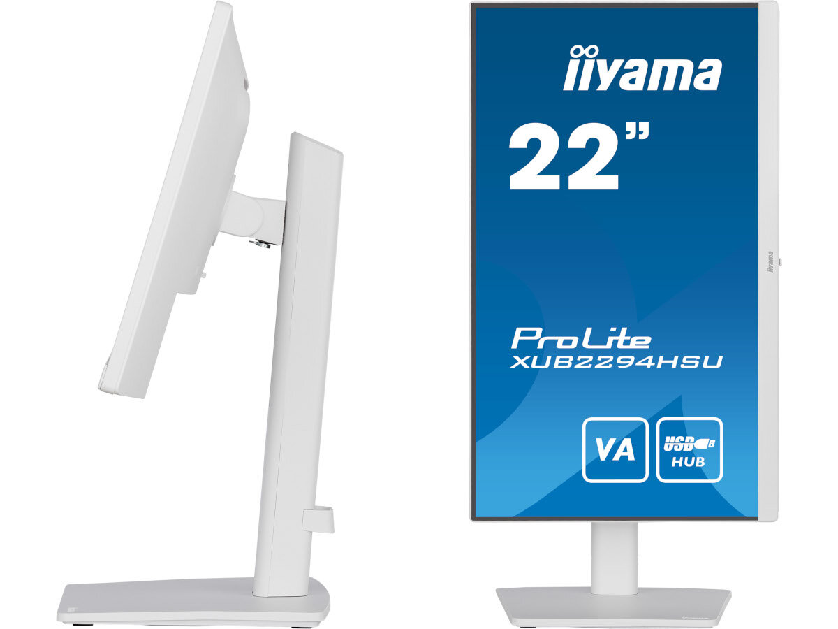 Monitor IIYAMA ProLite XUB2294HSU-W2 regulacja pochylenie wysokość obrót pivot