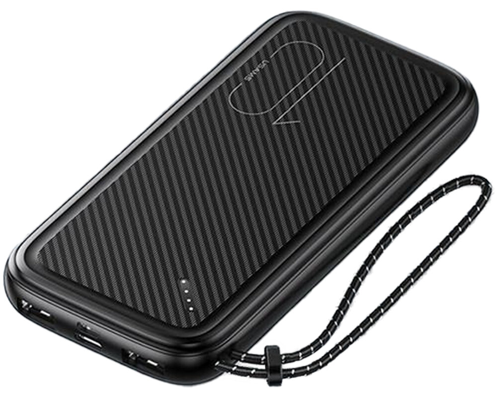 Powerbank USAMS PB56 10 000 mAh duza pojemnosc cztery porty wbudowany wskaznik led zaawansowany system ochrony