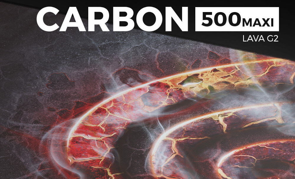 Podkładka Genesis Carbon 500 Maxi Lava G2 wierzchnia podkładka wysoka precyzja niski profil design trwałość wilgoć