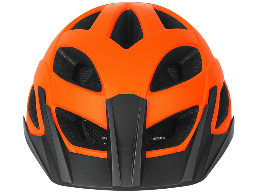Kask rowerowy VÖGEL VKA-936OG Pomarańczowo-czarny MTB (rozmiar S-M) dla osób dorosłych zadbanie o własne bezpieczeństwo chroni głowę absolutna ochrona
