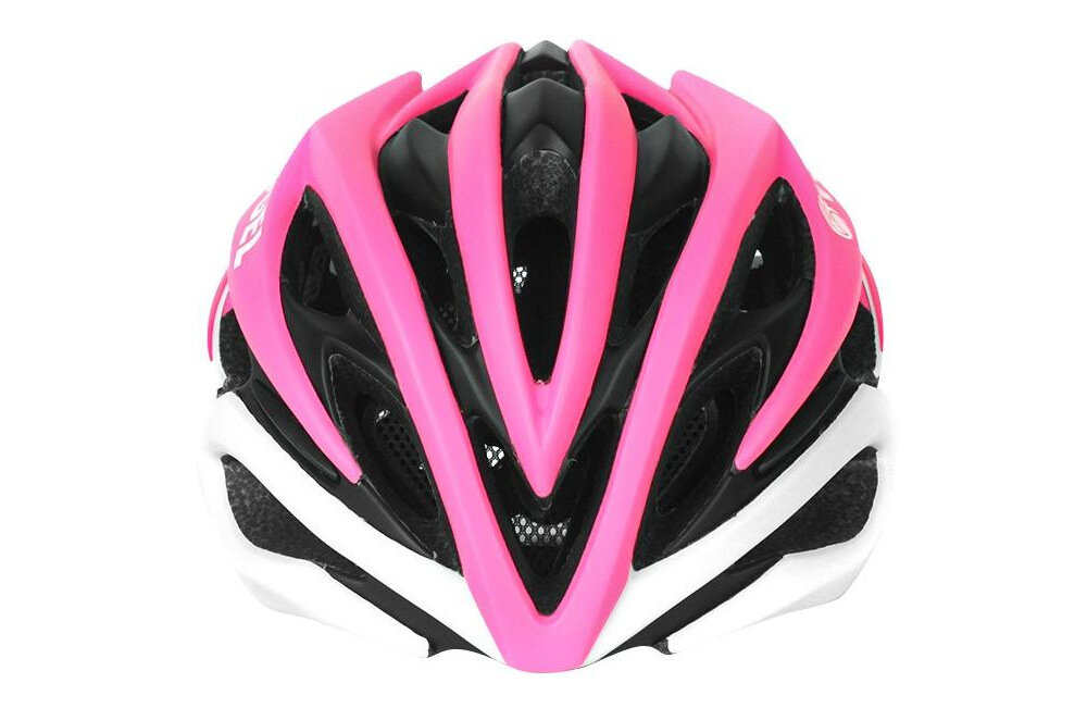 Kask rowerowy VÖGEL VKA-932PK Różowo-biały Szosowy (rozmiar M-L) rozmiar M-L dla dorosłych dbanie o własne bezpieczeństwo chroni głowę przed urazami i obrażeniami absolutna ochrona