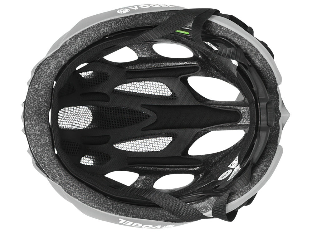 Kask rowerowy VÖGEL VKA-934GY Szary Szosowy (rozmiar M-L) otwory wentylacyjne bardzo dobra cyrkulacja i wentylacja powietrza z miękkiej pianki i styropianu EPS