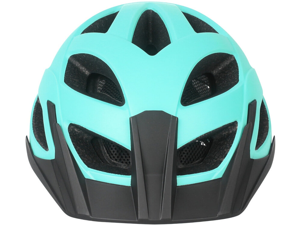 Kask rowerowy VÖGEL VKA-936TR Lazurowo-czarny MTB (rozmiar M-L) dla osób dorosłych zadbanie o własne bezpieczeństwo chroni głowę absolutna ochrona