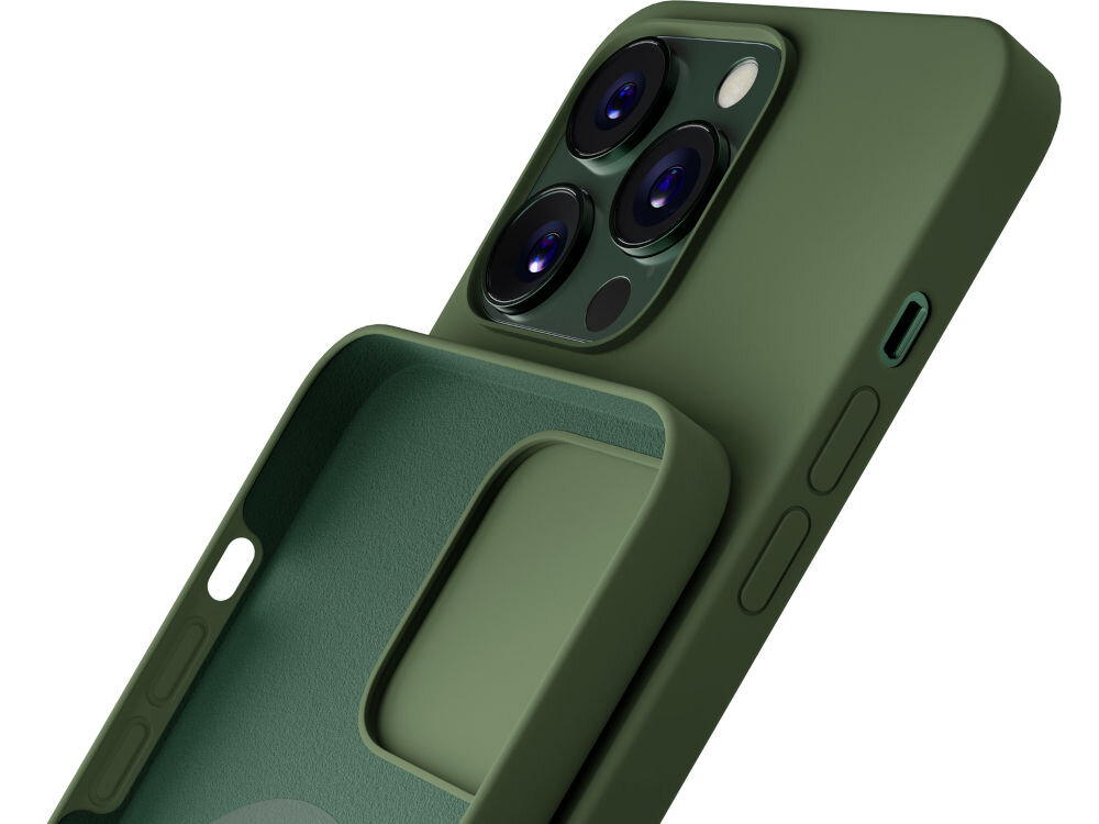 Etui 3MK Hardy Silicone MagCase do Apple iPhone antypoślizgowe testy Absorber200