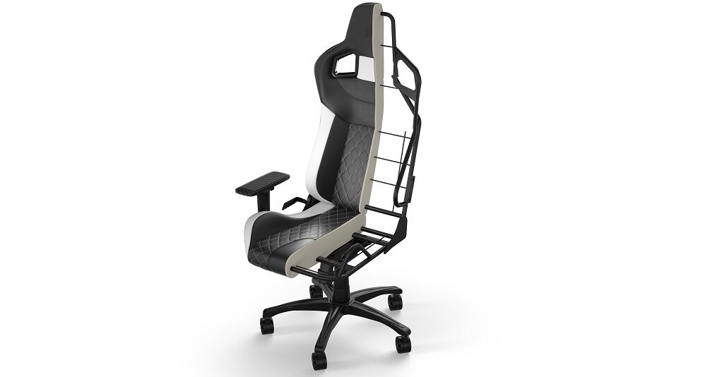Fotel CORSAIR Eleganckie wykończenie wygodny komfort użytkowania wymiary regulacja Ergonomiczny design dla graczy do pracy do biura wysoka jakość Stylowy Siedzisko oparcie podłokietniki trwały