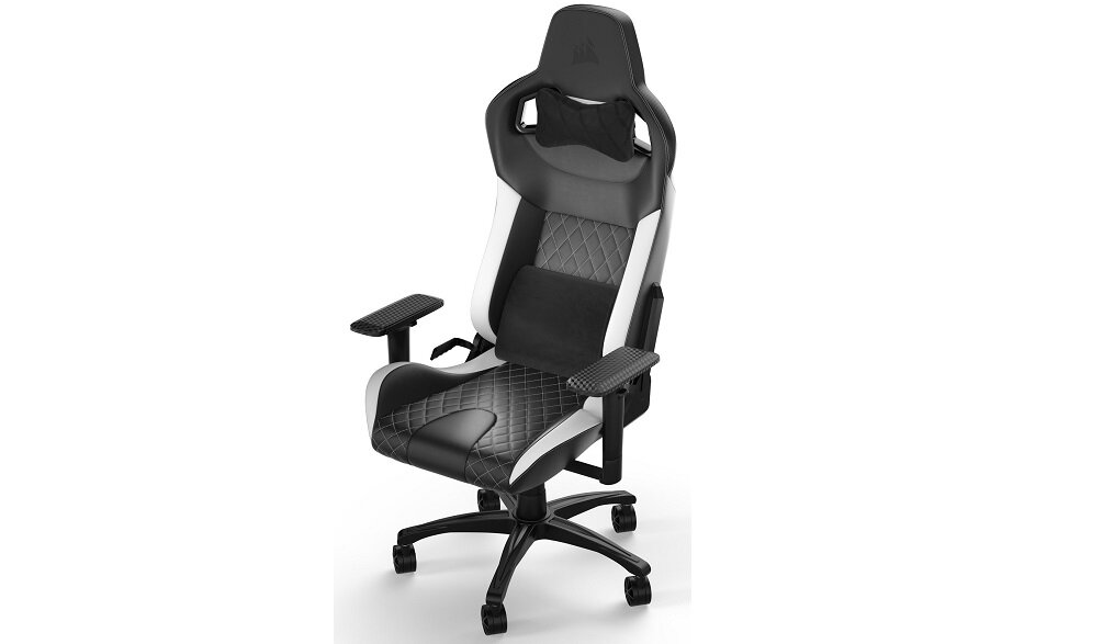 Fotel CORSAIR Eleganckie wykończenie wygodny komfort użytkowania wymiary regulacja Ergonomiczny design dla graczy do pracy do biura wysoka jakość Stylowy Siedzisko oparcie podłokietniki trwały