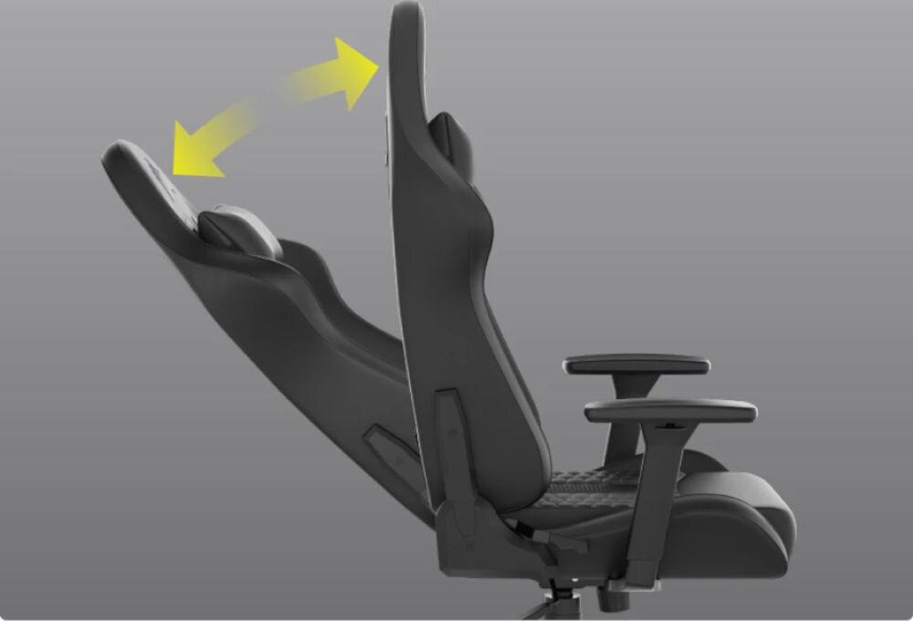 Fotel CORSAIR TC100 Relaxed Czarny rozkładanie kąt