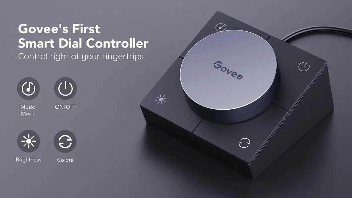 Lampka biurkowa GOVEE H6047 innowacyjne lampki gamingowe lightbar zaawansowane efekty swietlne podczas grania w gry jdeno dotkniecie kontriolera proste komendy glosowe zintegrowane zrodlo swiatla diody LED