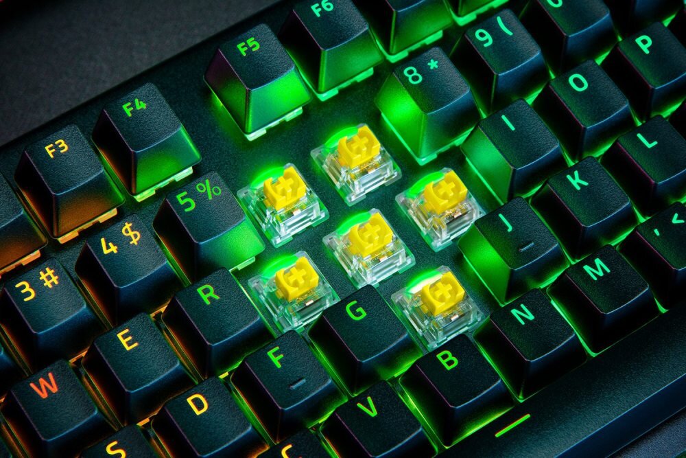 Klawiatura RAZER BlackWidow V4 Pro przewodowe rozwiązanie łączność czas reakcji podświetlanie oprogramowienia wydajność obsługa wygoda zastosowanie