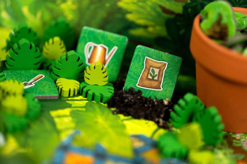 Gra karciana LUCKY DUCK GAMES Doniczki rośliny zabawa przestrzenna łamigłówka żetonu rodzina układanka