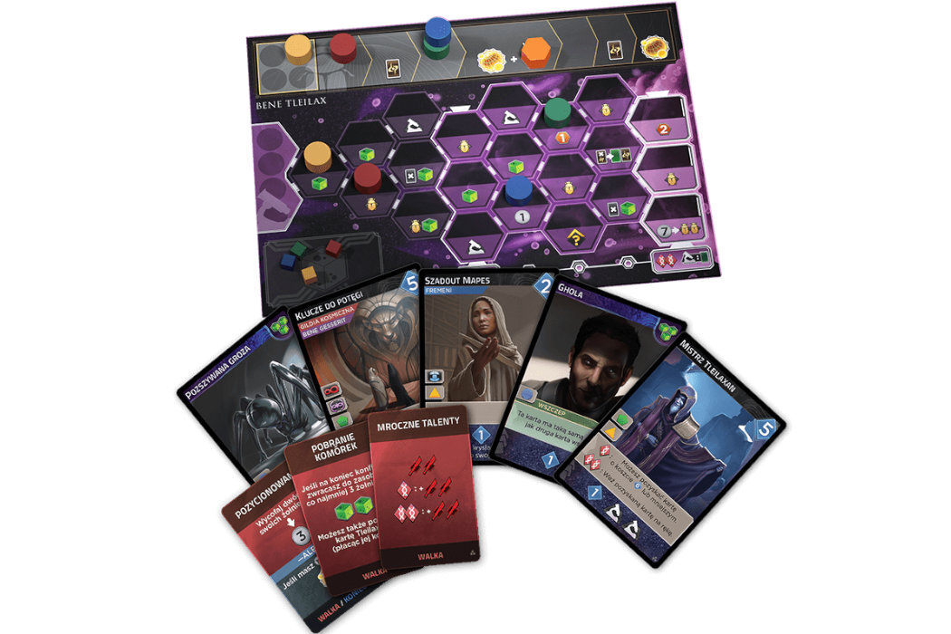 Gra planszowa LUCKY DUCK GAMES Dodatek do gry Diuna: Imperium Nieśmiertelność zabawa strategia surowce dodatek technologie korzyści