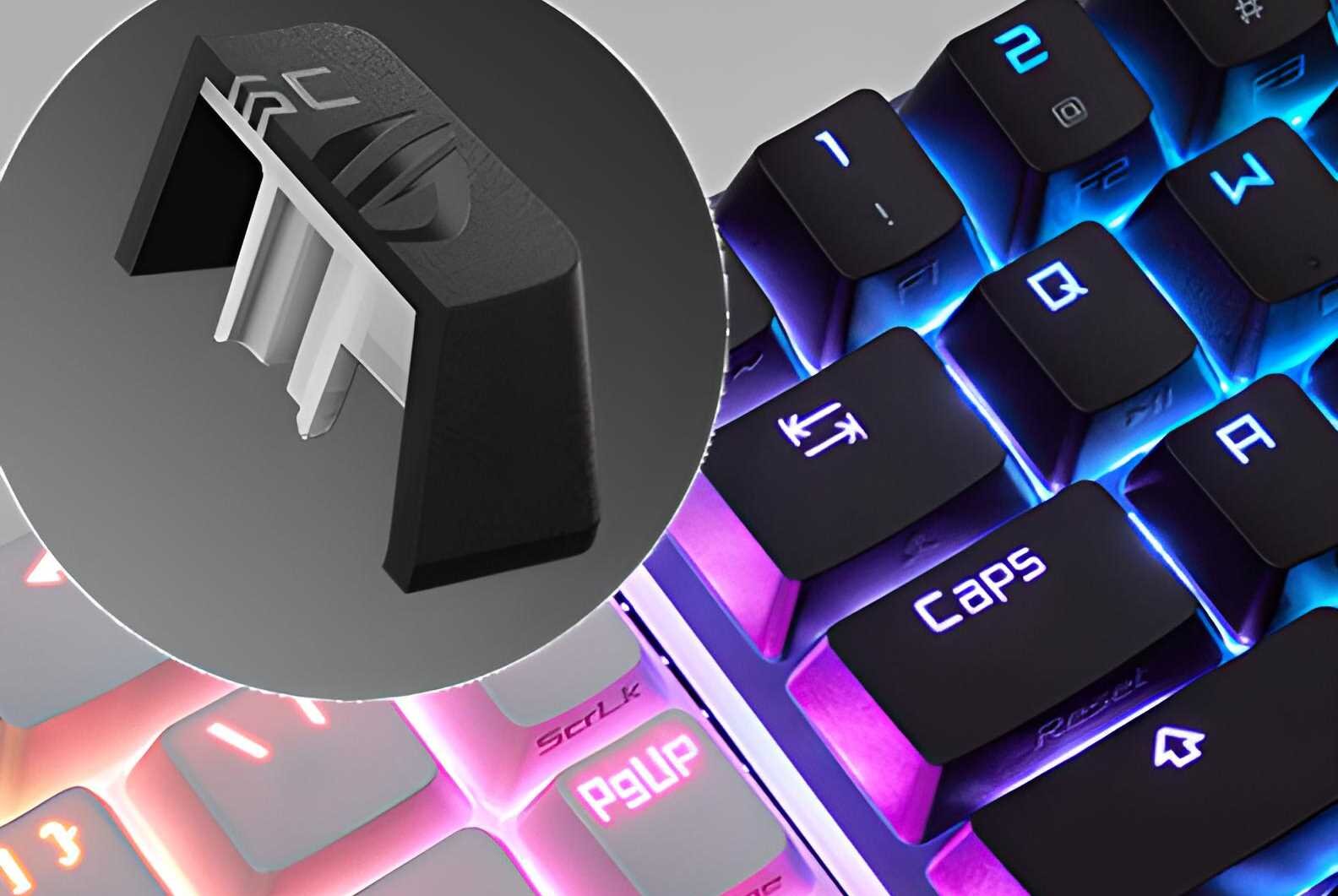 Klawiatura ASUS ROG Falchion Ace - Nasadki PBT Doubleshot