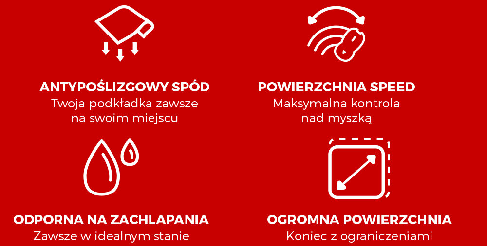 Podkładka GENESIS Carbon 500 Maxi Flash G2 wierzchnia podkładka wysoka precyzja niski profil design trwałość wilgoć